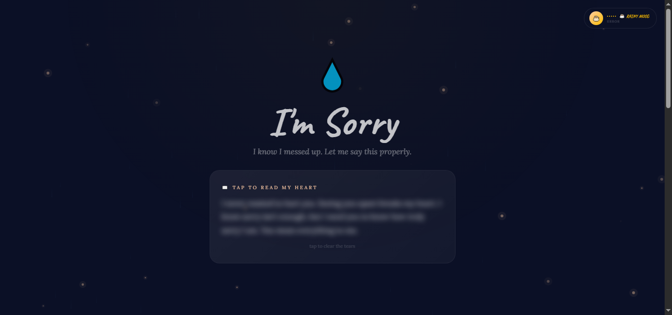 Rainy Confession 💧